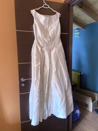 Vestido seda salvaje dama de honor\\/novia de segunda mano por 35 EUR en A  Coruña en WALLAPOP