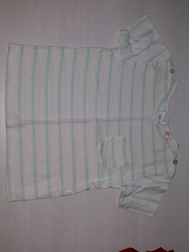 5 camisetas corta 18 24 zara kiabi bebe niño niña