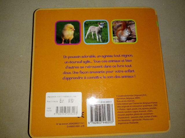 libro les animaux en francés