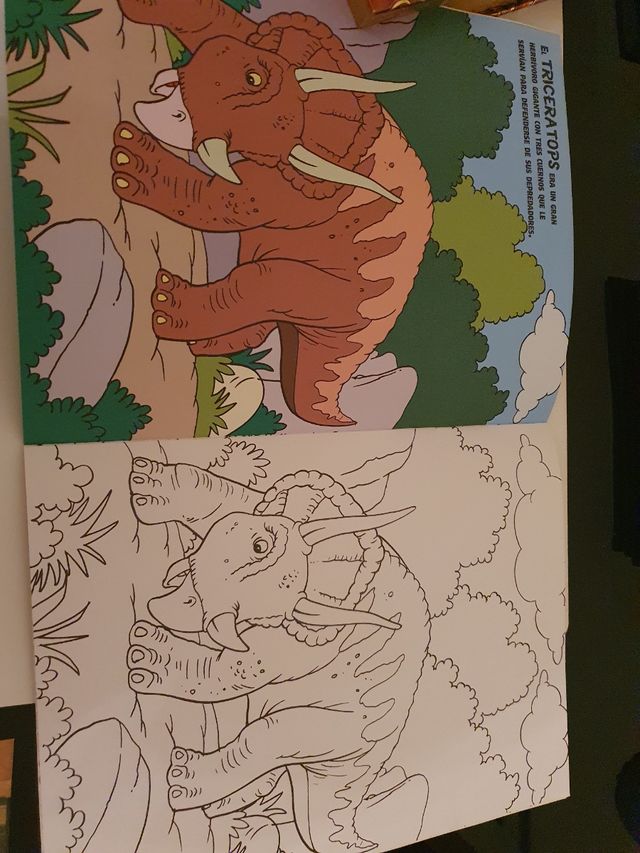 Libro para colorear dinosaurios