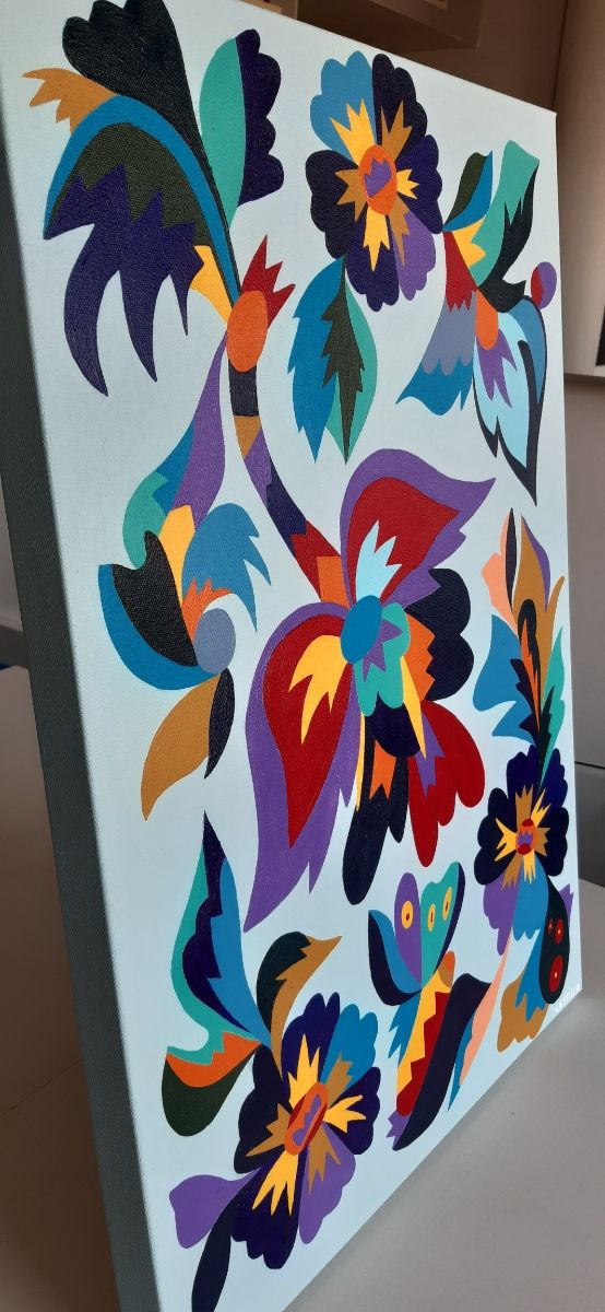 Cuadro acrílico; Colores vivos