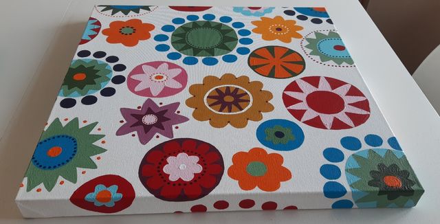 Cuadro acrílico : arte floral