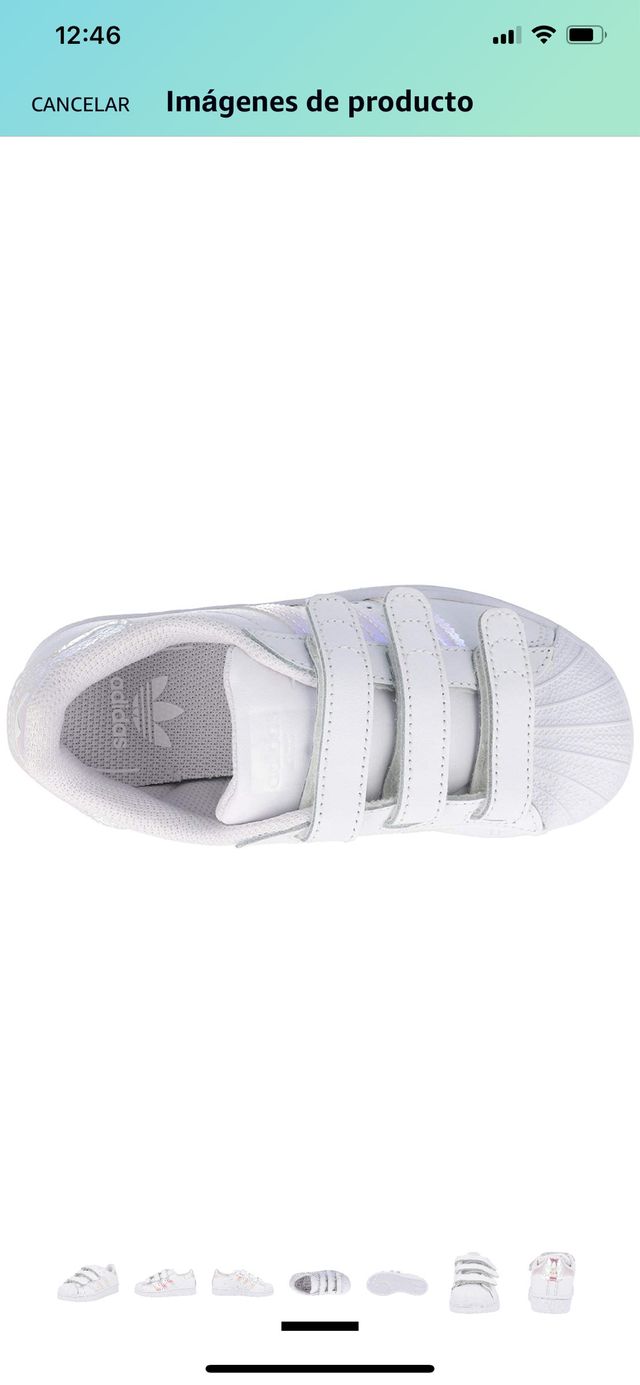 Rendición Rectángulo autor Zapatillas Adidas superstar cf talla 34 y 35 de segunda mano por 35 € en O Birloque en WALLAPOP Rendición Rectángulo autor Zapatillas Adidas superstar cf talla 34 y 35 de segunda mano por 35 € en O Birloque en WALLAPOP