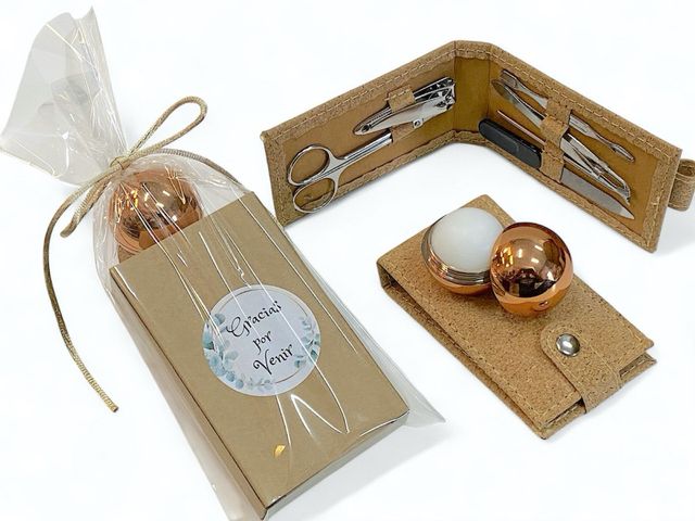 regalos para bodas set manicura y bálsamo labial