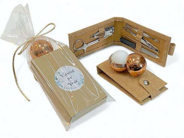 regalos para bodas set manicura y bálsamo labial