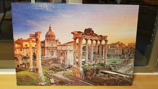 Cuadro puzzle de ruinas griegas