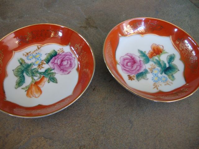 LOTE 6 x PLATITOS CHINOS Y JAPON ANTIGUOS