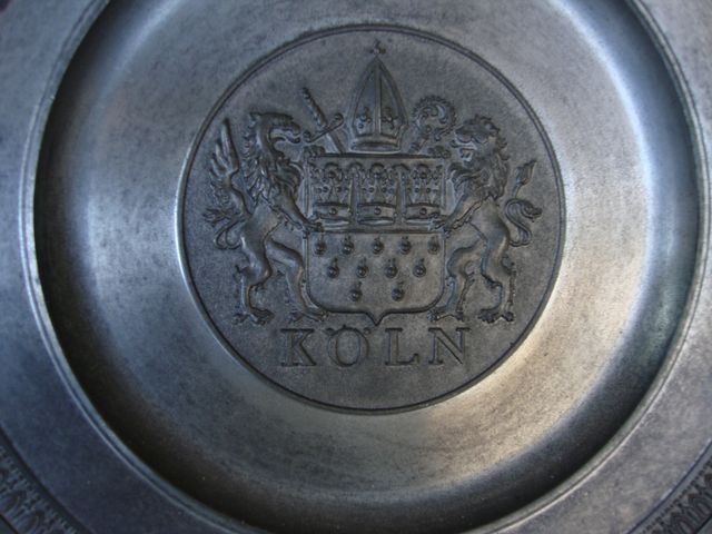PLATO ANTIGUO ETAIN RÖDERS PEWTER ZINN (ARS) KÖLN