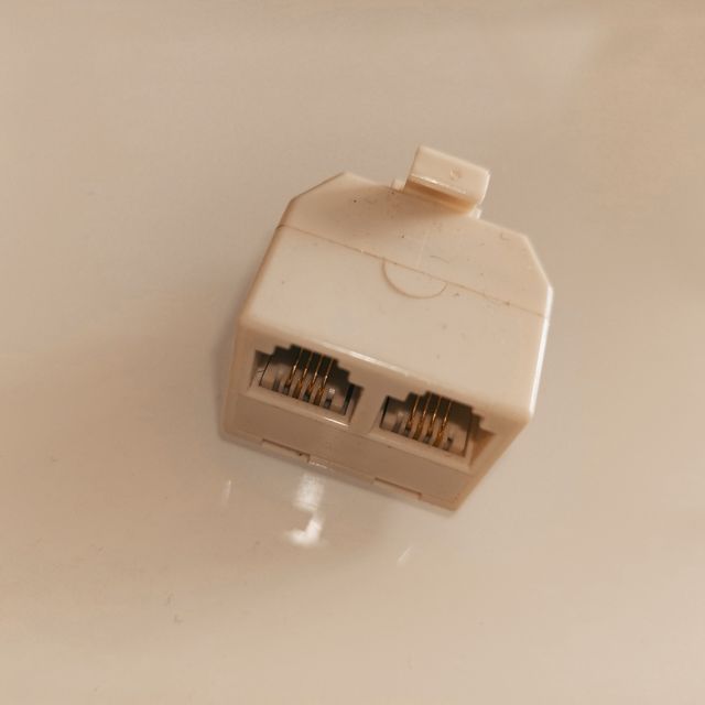adaptador duplaje tlf RJ11 a 2 RJ11