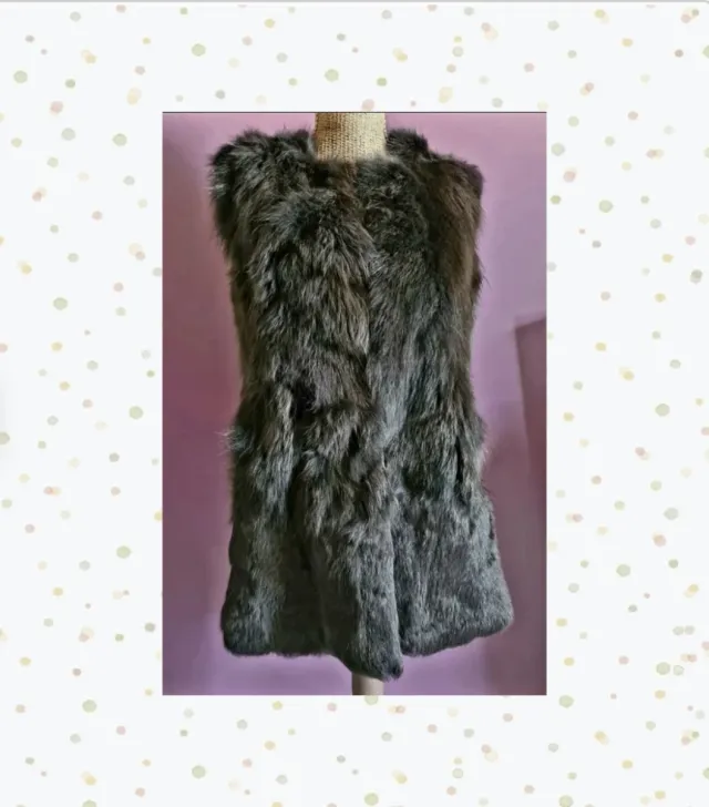 Chaleco de pelo de zorro