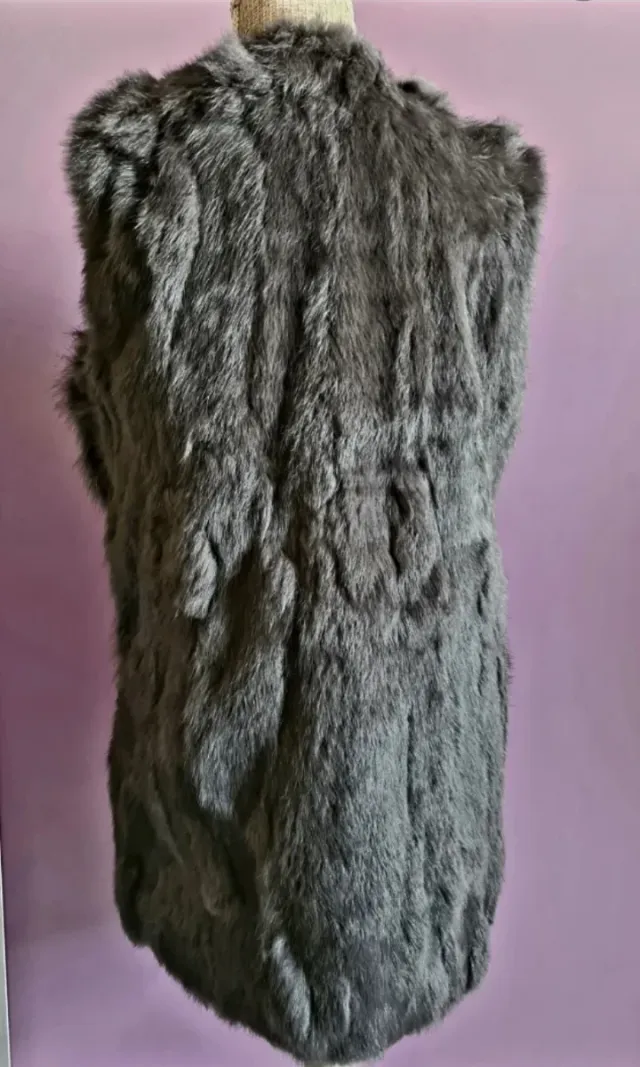 Chaleco de pelo de zorro