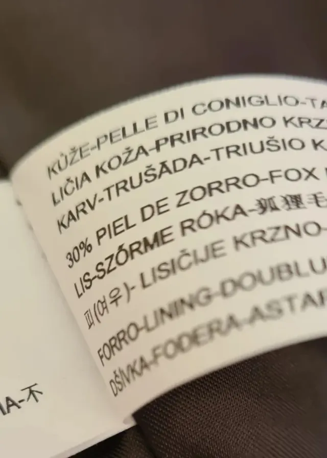 Chaleco de pelo de zorro