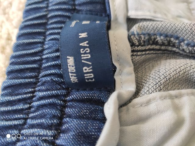 zara pantalón joger denim soft