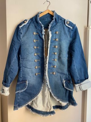 Chaqueta vaquera militar Clearance