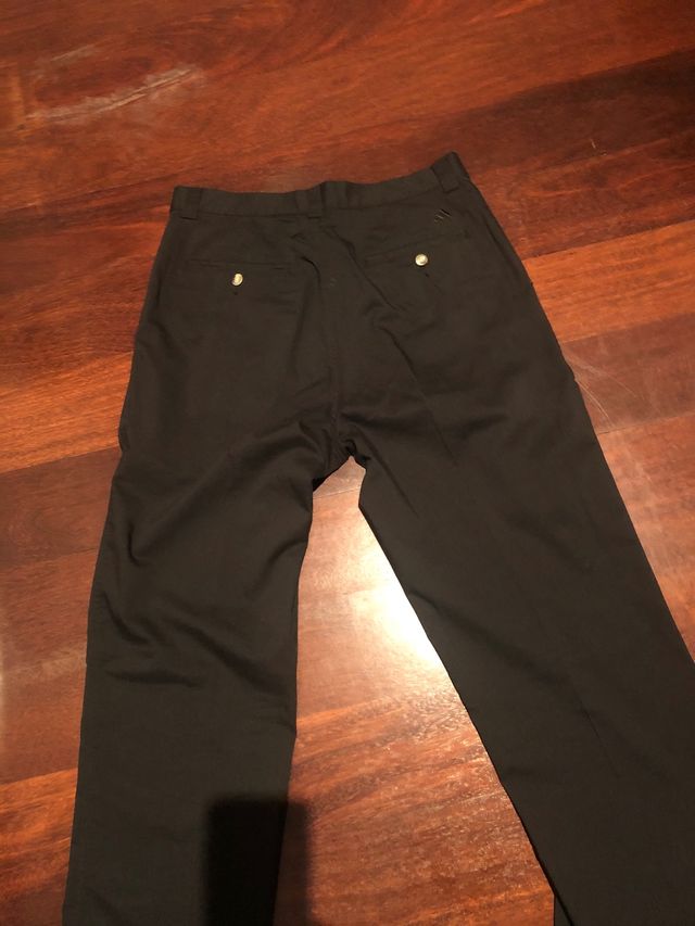Pantalón negro strech adidas hombre