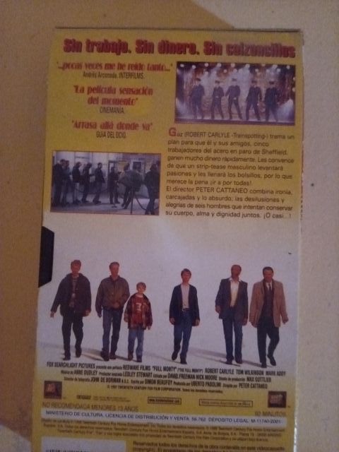 Pelicula FULL MONTY.