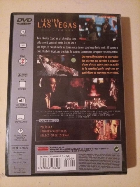 DVD LEAVING LAS VEGAS