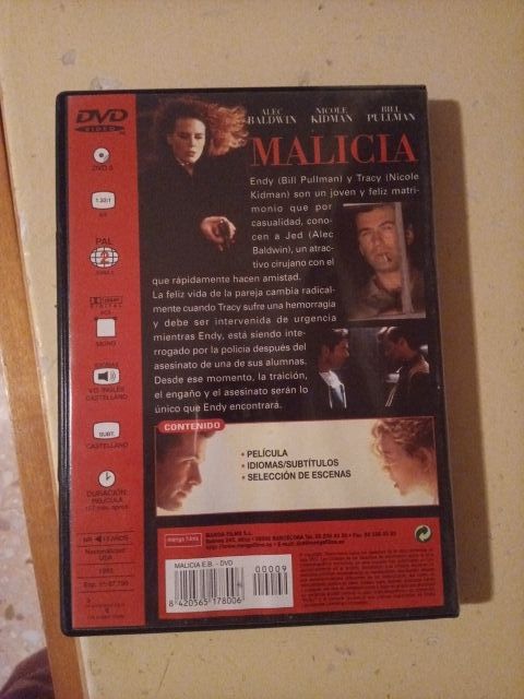 DVD MALICIA