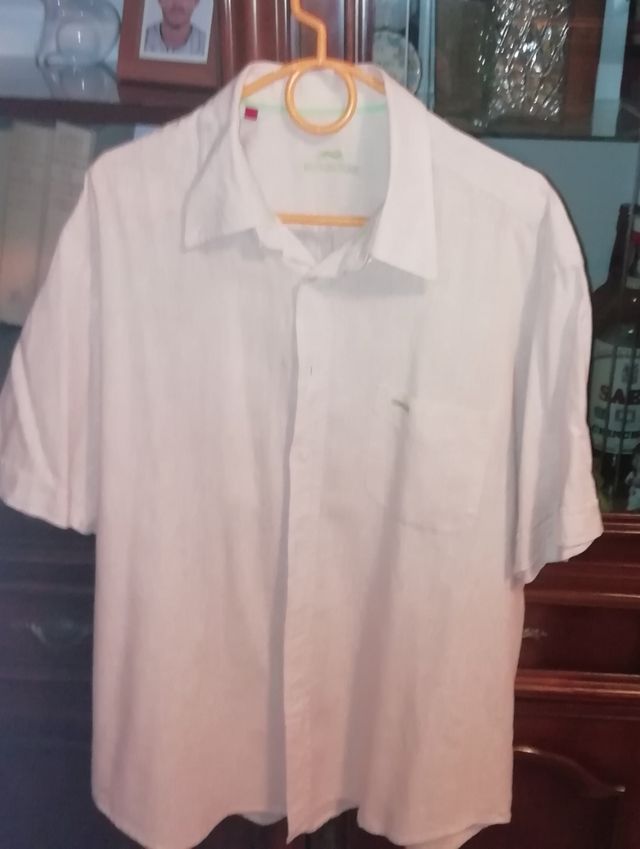 camisa de popelin beige talla 6