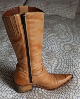 botas mustang cowboy piel