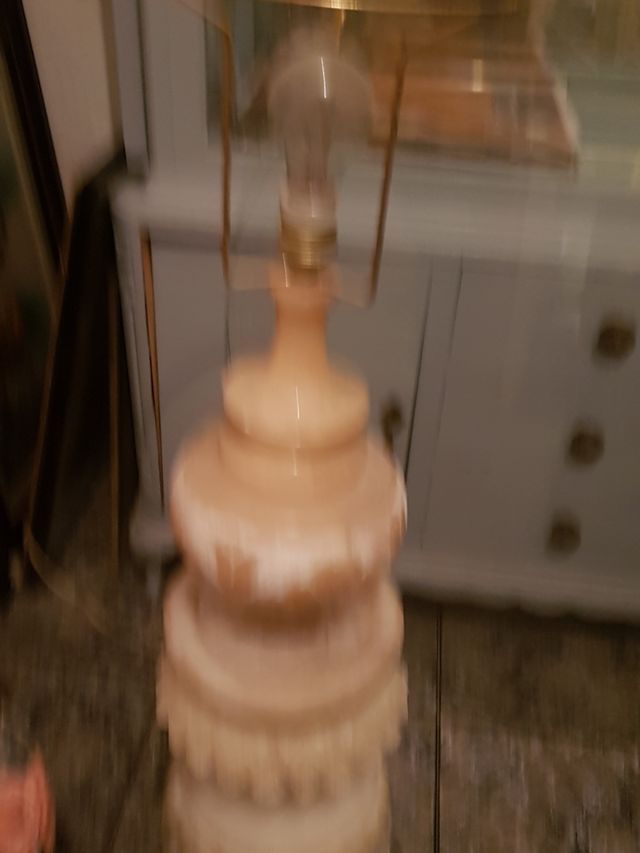 LAMPARA Y BASE DE MARMOL OFERTA