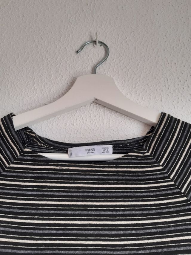 Vestido de rayas de Mango