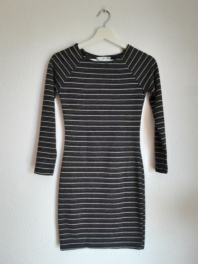 Vestido de rayas de Mango