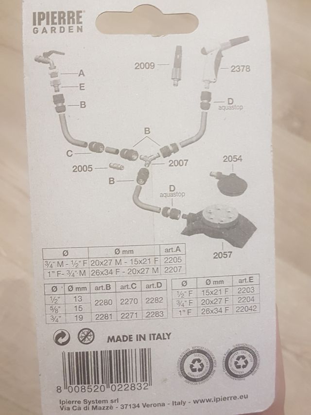 conector de manguera