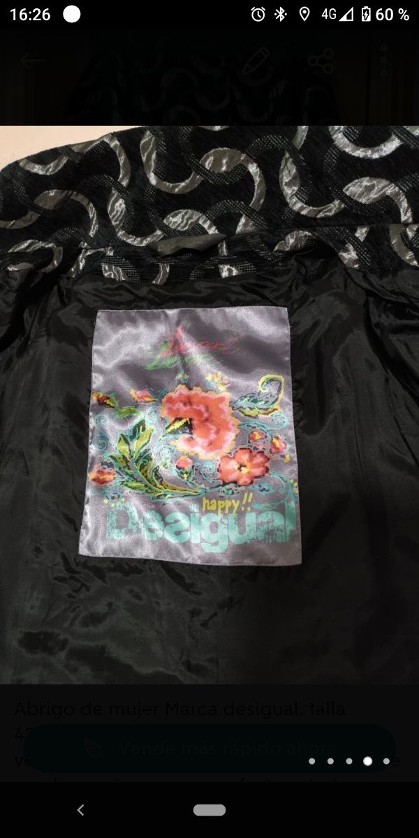 abrigo Desigual mujer