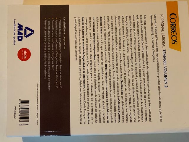 Temario Oposiciones Correos