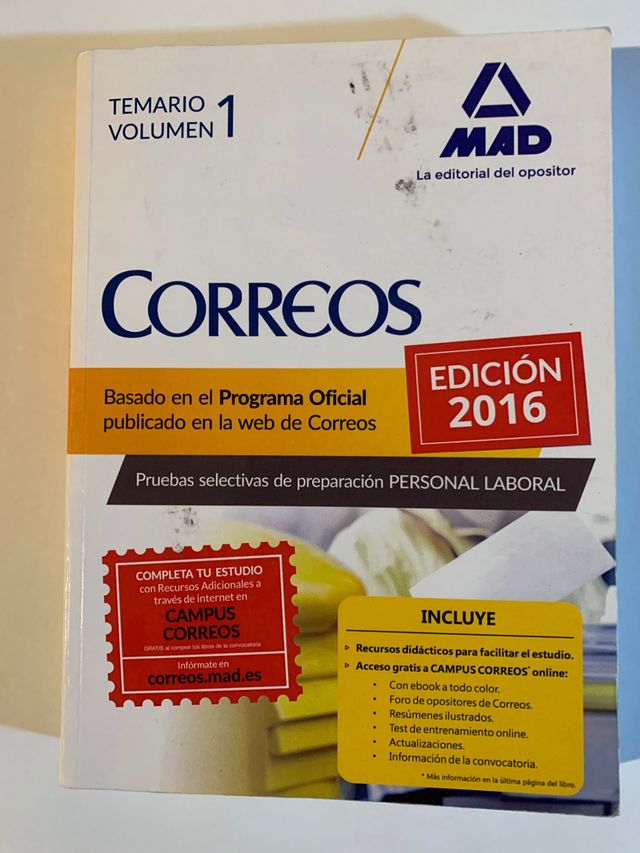 Temario Oposiciones Correos