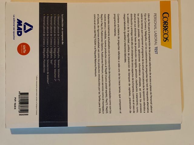 Temario Oposiciones Correos