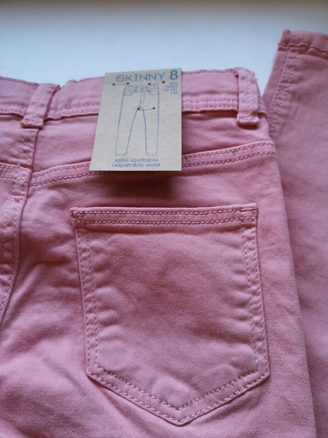 Vaqueros rosas Kiabi 8 años