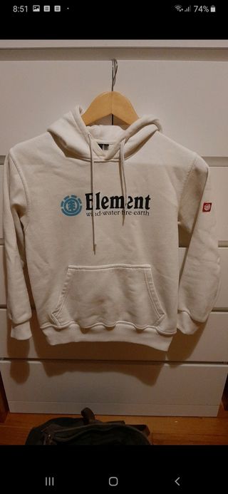 Sudadera Blanca Element de segunda mano por 5 EUR en Bilbao en WALLAPOP
