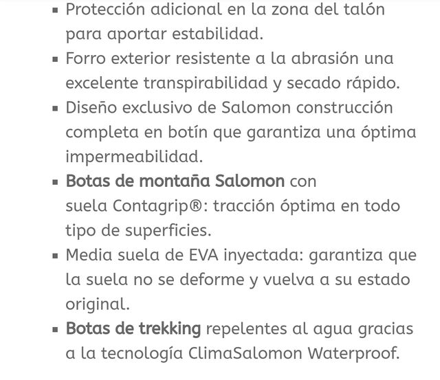 Bota de trekking infantil Salomon