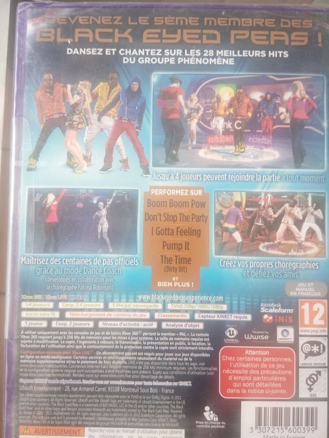 The black eyed peas experience. Xbox 360. Nuevo