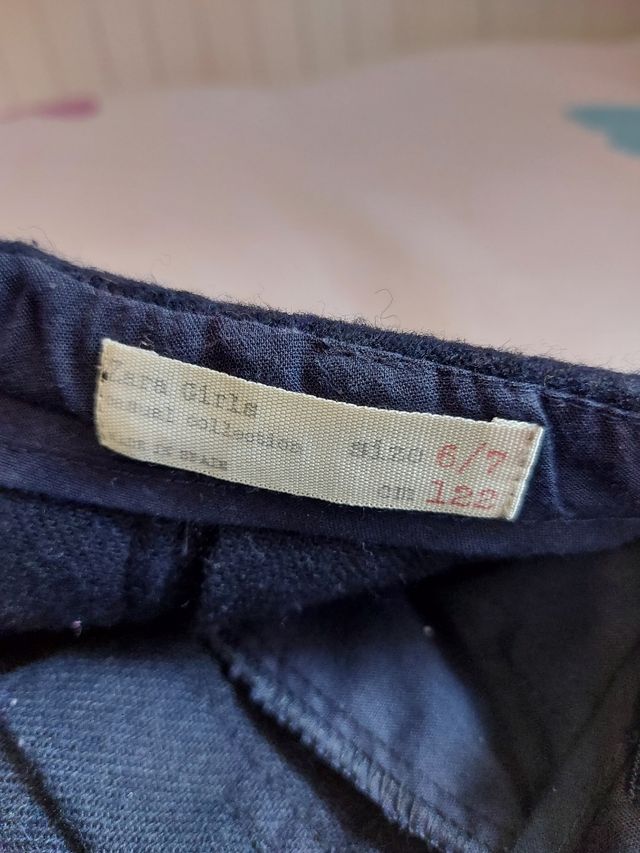 Falda de niña de paño