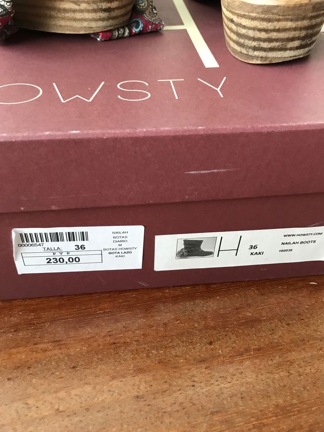 Botin Marca Howsty N.36