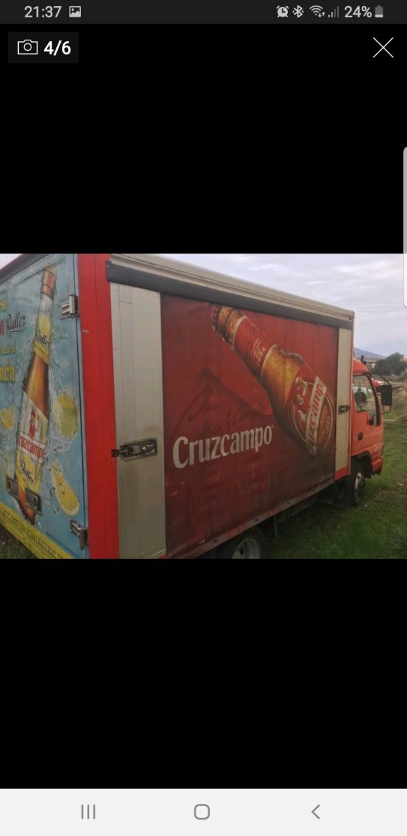 caja botellero, con lonas de corredera