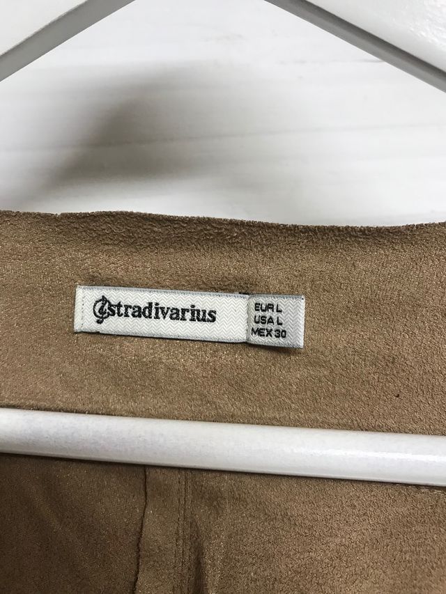 CHAQUETA STRADIVARIUS T.L BEIGE FLECOS