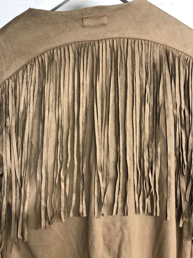 CHAQUETA STRADIVARIUS T.L BEIGE FLECOS