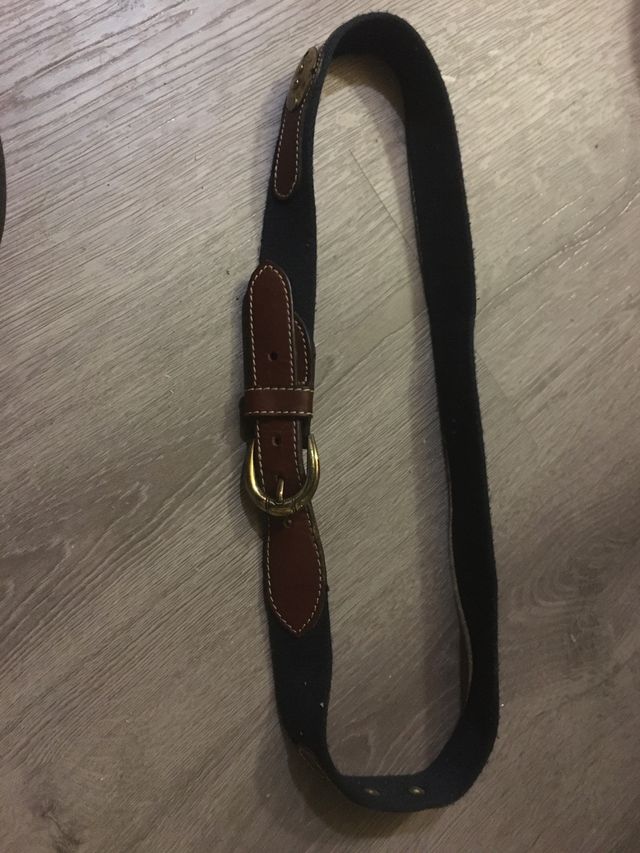 Cinturón azul marino mujer