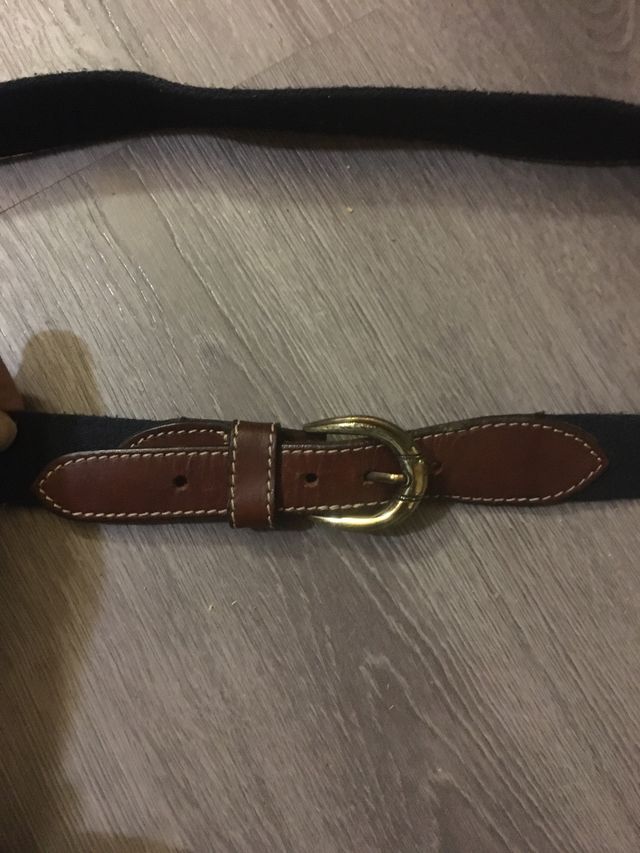 Cinturón azul marino mujer