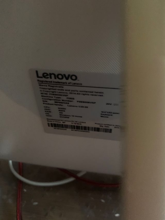 Ordenador Lenovo intel celerom