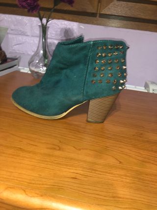 Botines camperos Annie verde 🌵 Oveja Bohemia