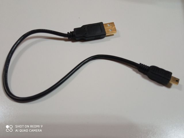 Cable CONECTOR de USB tipo A a USB tipo B mini