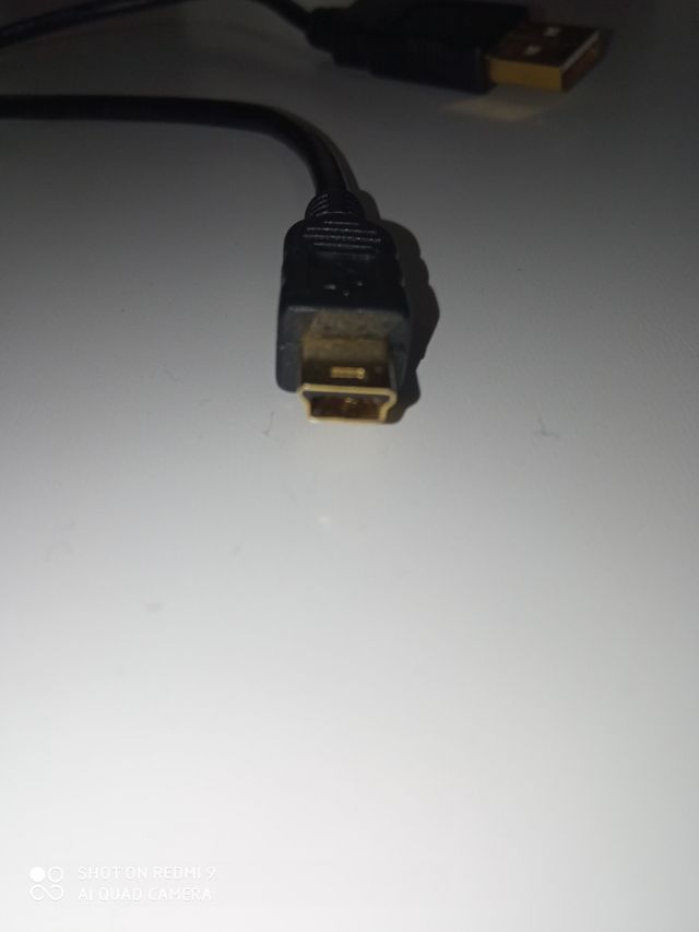 Cable CONECTOR de USB tipo A a USB tipo B mini
