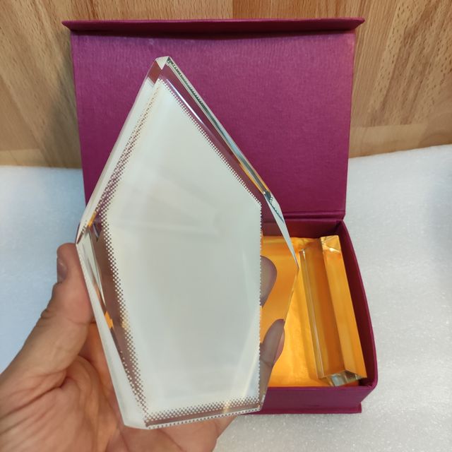 Piezas de cristal alta calidad para foto, grabar