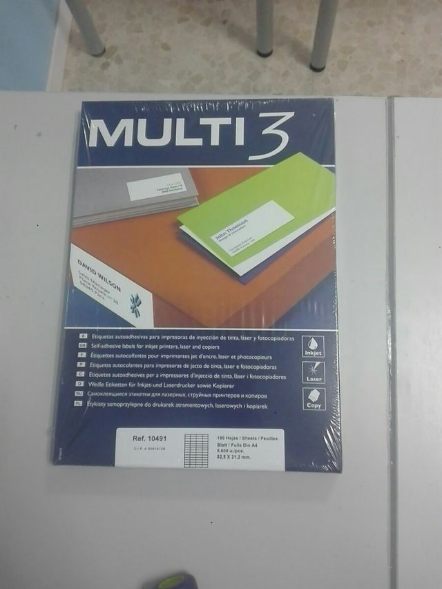 pack Folios de Etiquetas nuevo
