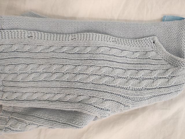 Chaqueta azul clarito talla 3-6 meses amplia